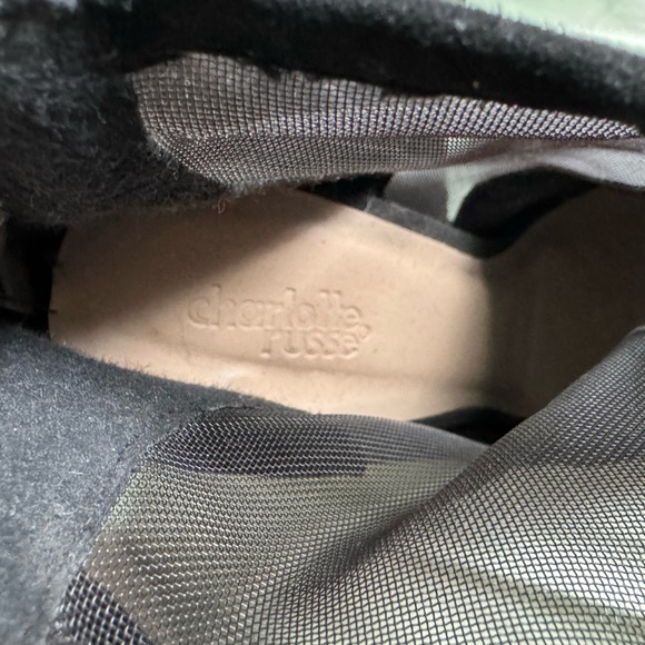 Charlotte Russe // Peep Toe High Heel Mesh Bootie // Women’s 9 - Picture 6 of 9